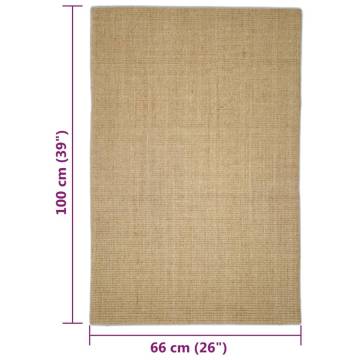 Durable Sisal Rug for Scratching Post - 66x100 cm | Hipomarket