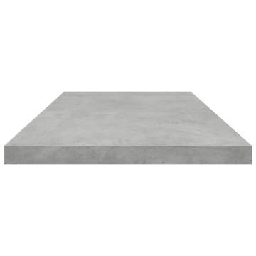 Concrete Grey Bookshelf Boards - 4 pcs | Hipomarket UK