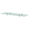 Floating Shelves 2 pcs Glass 90x20 cm 8 mm Colour transparent Size 90 x 20 cm Quantity in Package 2 Number of Pieces 1 