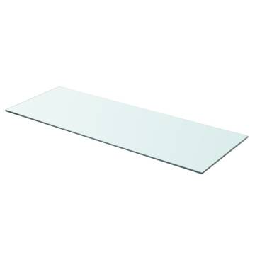 Shelf Panel Glass Clear 80x30 cm - Durable & Stylish Display