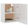 High Gloss White Hanging Cabinet | 50x31x60 cm - Hipo Market