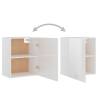 High Gloss White Hanging Cabinet | 50x31x60 cm - Hipo Market