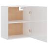 High Gloss White Hanging Cabinet | 50x31x60 cm - Hipo Market