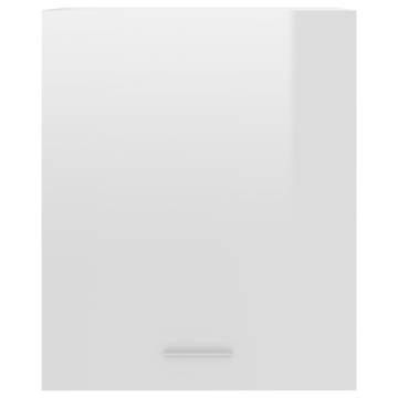 High Gloss White Hanging Cabinet | 50x31x60 cm - Hipo Market