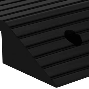 Rubber Bridge Threshold Ramp 80x40x8 cm - Durable & Non-slip