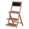 H&S Collection 3-Level Plant Rack - Stylish Wood Stand