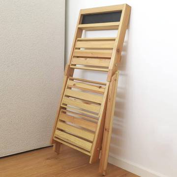 H&S Collection 3-Level Plant Rack - Stylish Wood Stand