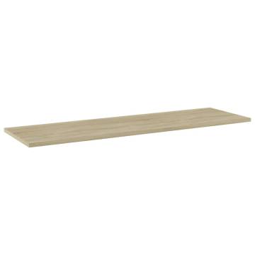 Bookshelf Boards - 4 pcs Sonoma Oak | Hipomarket