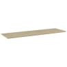 Bookshelf Boards - 4 pcs Sonoma Oak | Hipomarket