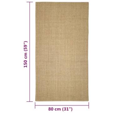 Sisal Rug for Scratching Post 80x150 cm - Durable & Versatile