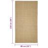 Sisal Rug for Scratching Post 80x150 cm - Durable & Versatile