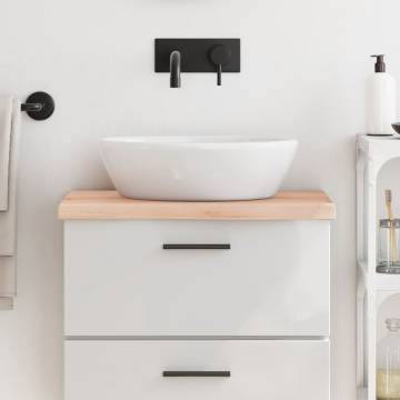 Untreated Solid Wood Bathroom Countertop - Stylish & Durable