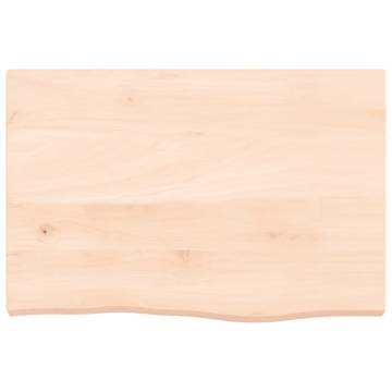 Untreated Solid Wood Bathroom Countertop - Stylish & Durable