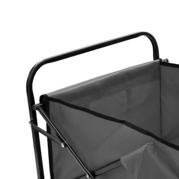 Folding Hand Trolley Steel Grey - Durable & Versatile