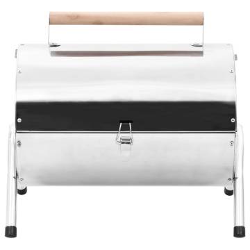 Portable Tabletop Charcoal BBQ Grill - Stainless Steel Charcoal Grill