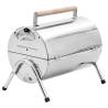 Portable Tabletop Charcoal BBQ Grill - Stainless Steel Charcoal Grill