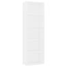 5-Tier Book Cabinet White - Modern Storage Solution | Hipo Market