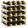 Wine Rack for 20 Bottles Solid Pinewood Colour beige Quantity in Package 1 Number of 20 Number of Bottles 