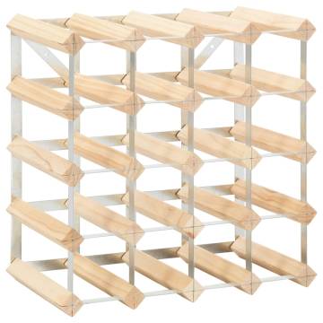 Elegant Wine Rack for 20 Bottles - Solid Pinewood Design