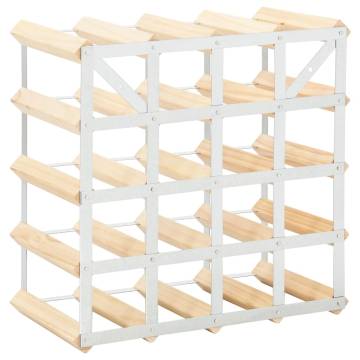 Elegant Wine Rack for 20 Bottles - Solid Pinewood Design