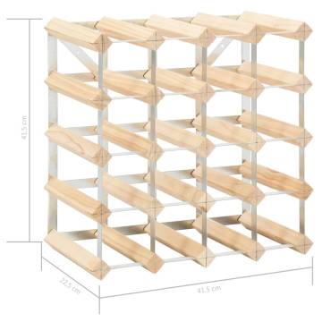 Elegant Wine Rack for 20 Bottles - Solid Pinewood Design