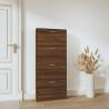 Brown Oak Shoe Cabinet - Stylish Storage Solution | HipoMarket