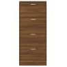 Brown Oak Shoe Cabinet - Stylish Storage Solution | HipoMarket