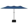 Double-Head Parasol Azure Blue | 449x245 cm | Hipomarket