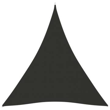 Sunshade Sail Oxford Fabric Triangular 4x5x5m - Anthracite