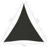 Sunshade Sail Oxford Fabric Triangular 4x5x5m - Anthracite