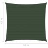 Dark Green Sunshade Sail 4.5x4.5m - Mould & UV Resistant