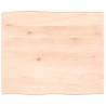 Table Top 60x50x2 cm Untreated Solid Wood Oak Live Edge Colour natural Size 60 x 50 x 2 cm Quantity in Package 1 