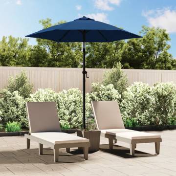 Elegant Blue Parasol 200x224 cm - UV Protection & Durability