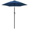 Elegant Blue Parasol 200x224 cm - UV Protection & Durability