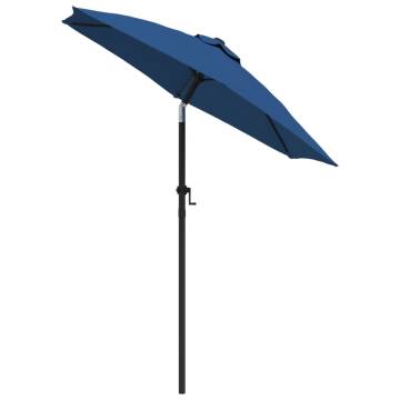 Elegant Blue Parasol 200x224 cm - UV Protection & Durability