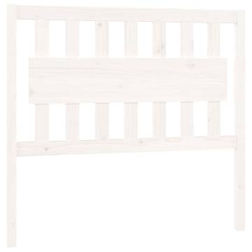 Stylish White Pine Bed Headboard - 105.5x4x100 cm