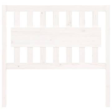 Stylish White Pine Bed Headboard - 105.5x4x100 cm