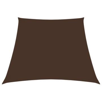 Sunshade Sail Oxford Fabric - Trapezium 4x5m Brown | HipoMarket