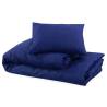 Navy Blue Duvet Cover Set 140x200 cm - Soft Microfiber