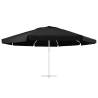 Replacement Black Fabric for 600 cm Outdoor Parasol Cover