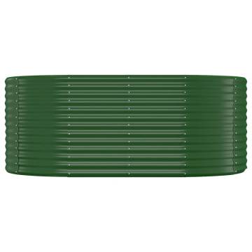 Garden Raised Bed Powder-Coated Steel 175x100x68 cm - Green