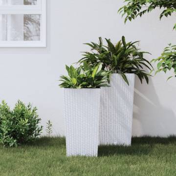 Stylish Rattan Look Planter with Removable Inner - 26.5L