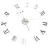 3D Wall Clock Modern Design Silver 100 cm XXL | Hipomarket