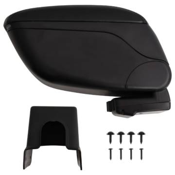 Car Armrest Black 13x31x(31-44) cm ABS - HipoMarket