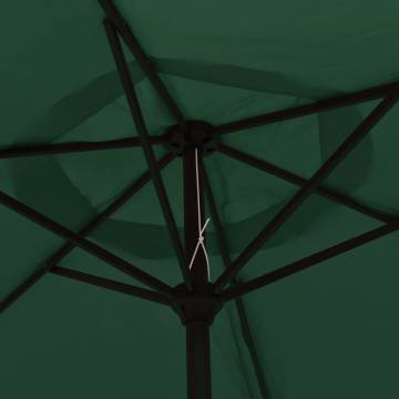 Elegant Green Parasol 200x224 cm - Aluminium | Hipo Market