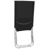 Folding Beach Chairs 2 pcs Black Fabric | Hipomarket