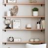 Wall Shelf 100x10x2 cm Untreated Solid Wood Oak Colour natural Size 100 x 10 x 2 cm Quantity in Package 1 Number of Pieces 