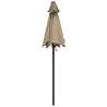 Elegant Taupe Parasol 200x224 cm - Durable Aluminium