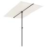 Buy Outdoor Parasol with Aluminium Pole - Sand White 2x1.5m