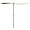 Buy Outdoor Parasol with Aluminium Pole - Sand White 2x1.5m